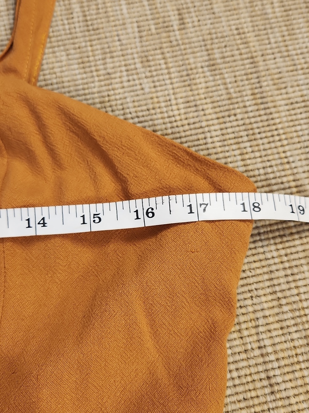 Altar'd State Mustard Cotton Linen Blend Summer Dress L NWT - Picture 8 of 12